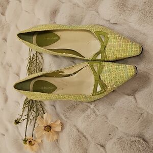 Bandolino Green Tweed Heels